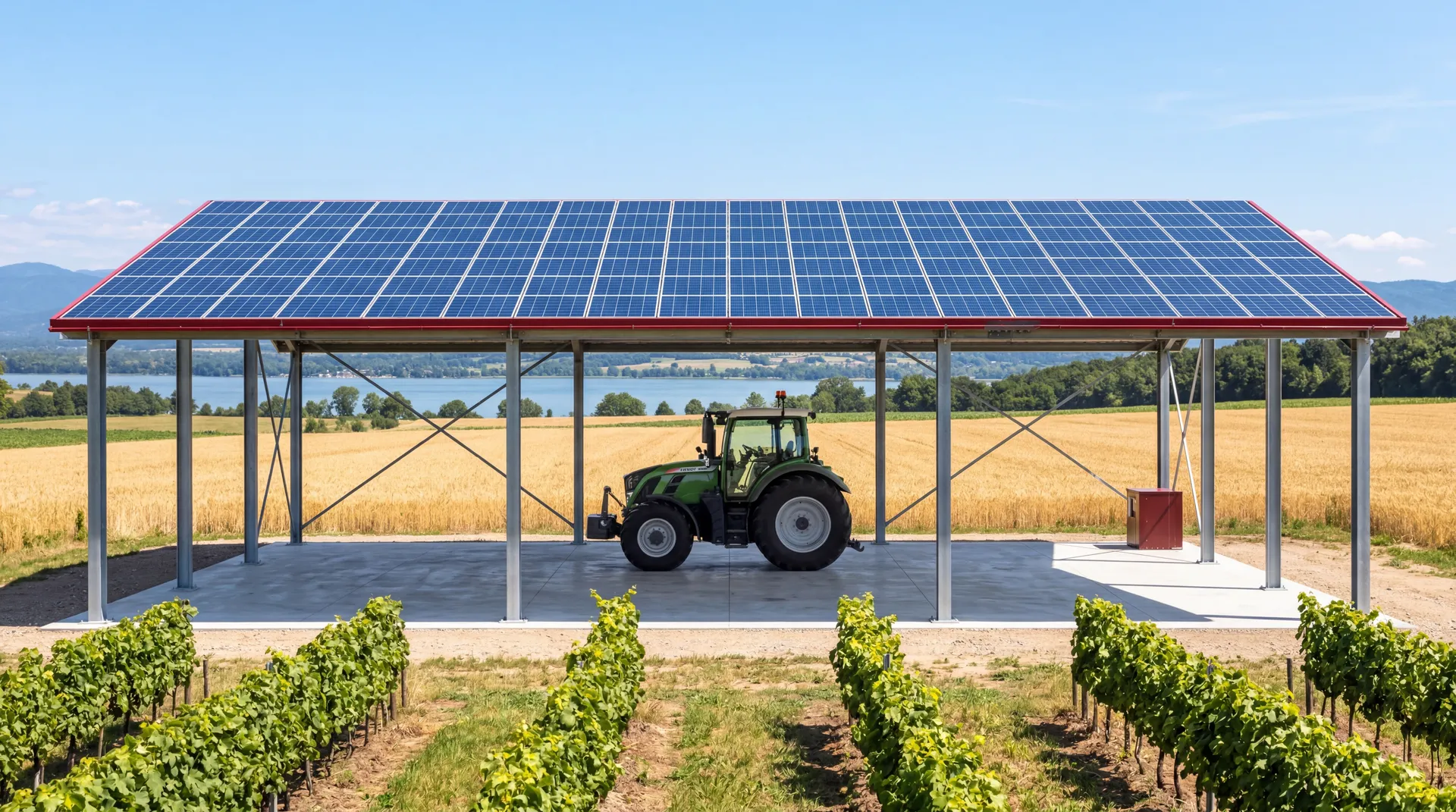Hangar solaire Electricom Solaire